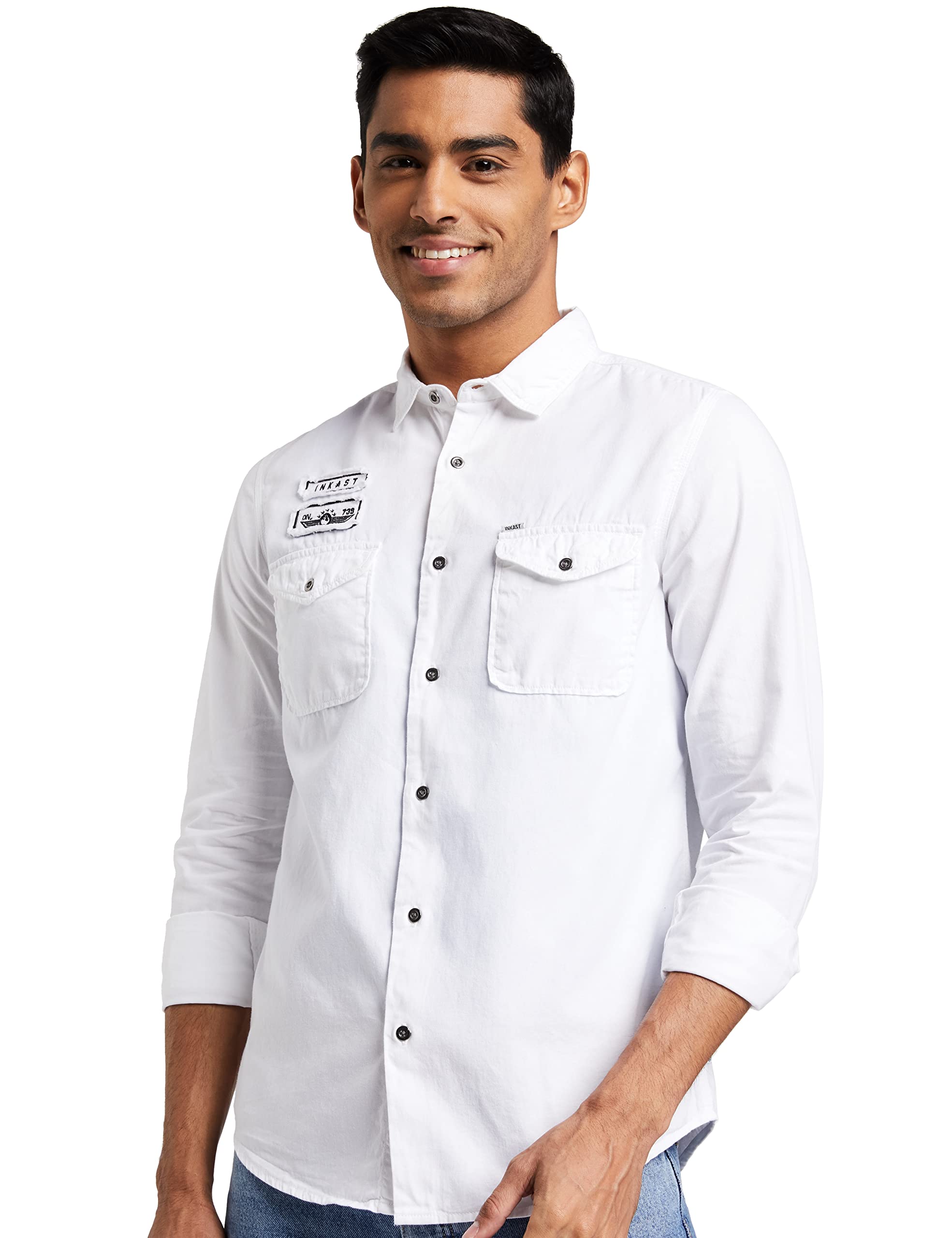 Amazon Brand - Inkast Denim Co. Men's Slim Casual Shirt (IN-S